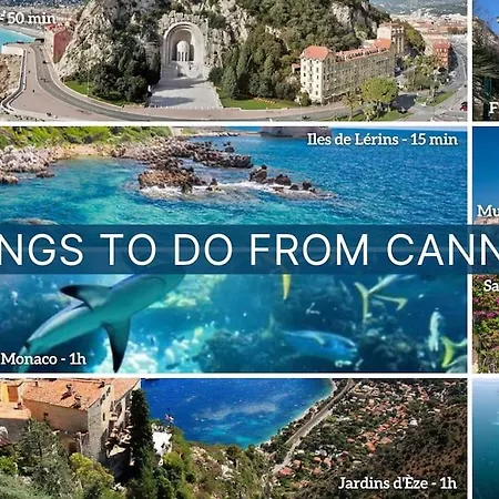 2 Pieces Balcon 4 Pers Meynadier Palais 1 Minute By Olam アパート *